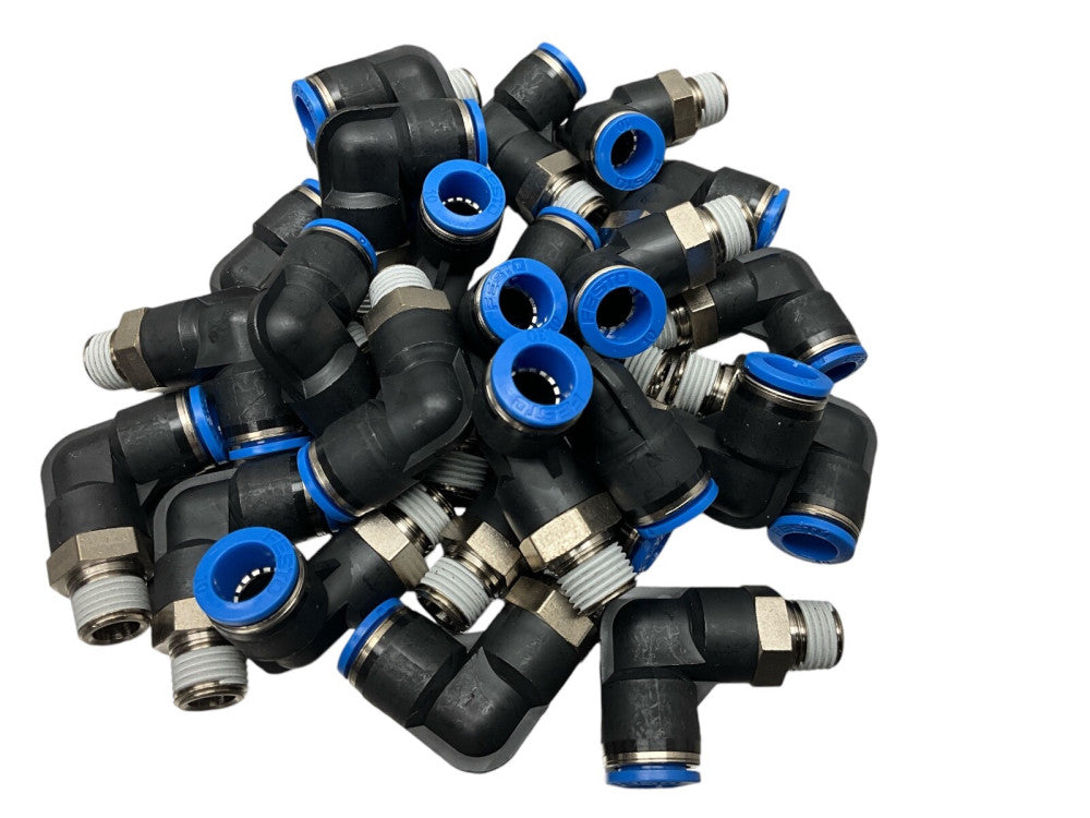 (Bag 25) NEW Festo 10 Pneumatic Elbow Connector Pneumatic Fitting Air Line (TBI)