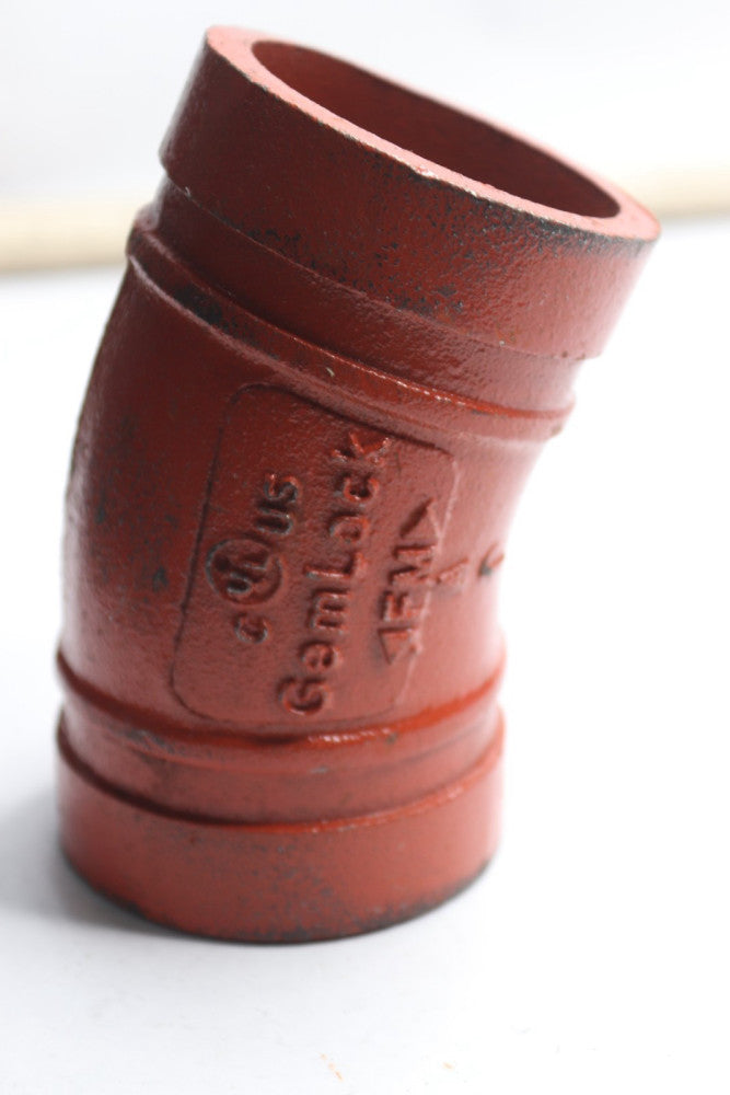 GemLock Grooved Standard Elbow 22-1/2-Deg 2" FIG 102