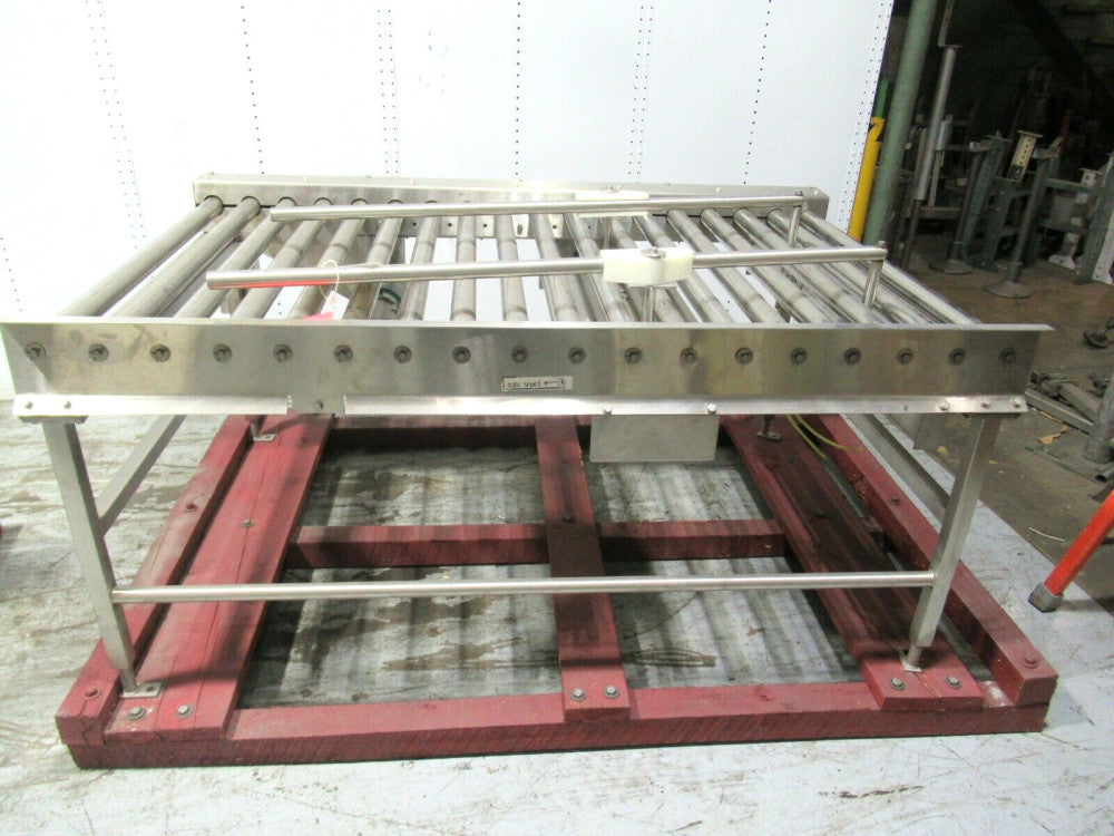 Nercon 41" Wide x 72" Long Powered Roller Conveyor/Laner