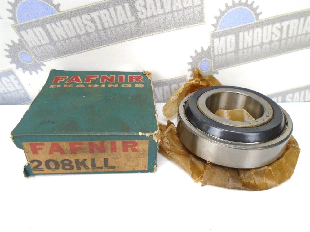 FAFNIR - 208KLL - Wide Inner Ring DOUBLE SEALED SINGLE ROW BEARING - 40x80x30mm