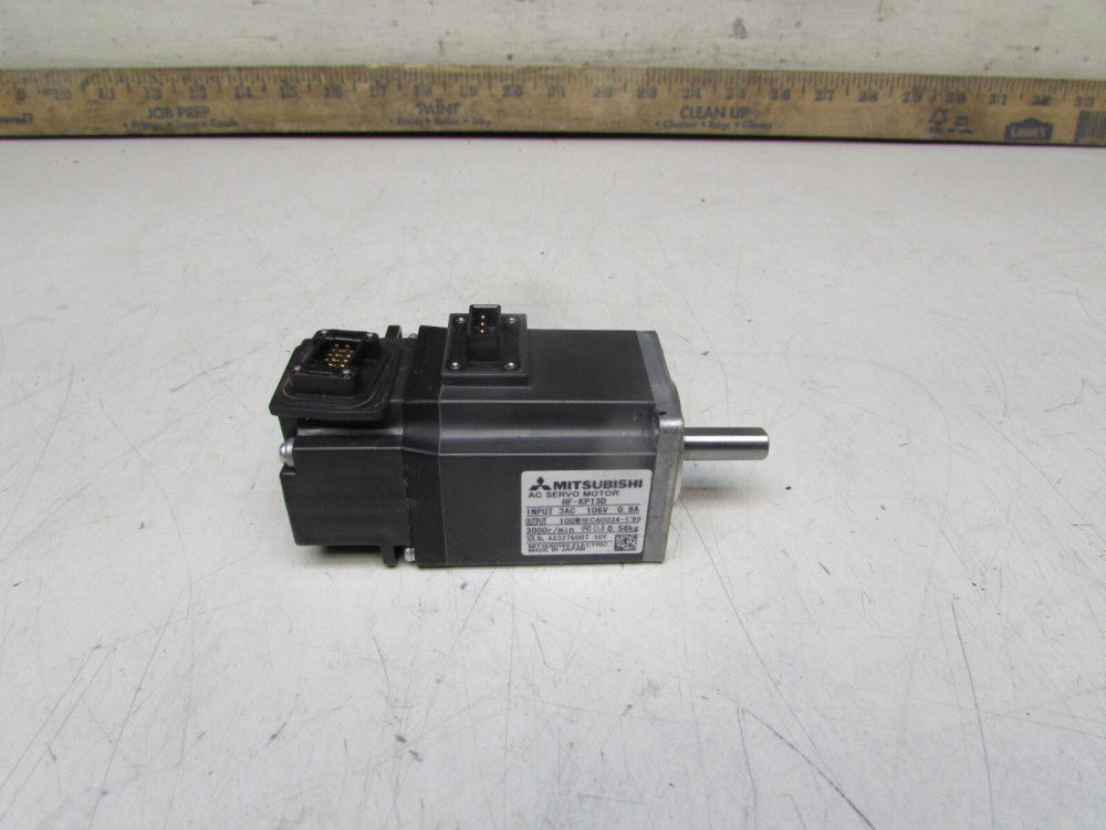 MITSUBISHI SERVO MOTOR HF-KP13D 106V 0.8A 100W-OUT 3000R/MIN XLNT USED TAKEOUT !
