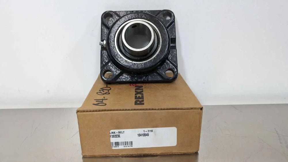 Rexnord F3S223E 4 Bolt Flange Mount Bearing 1-7/16" ID Link-Belt