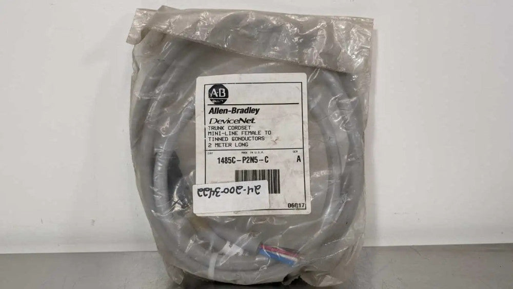 Allen-Bradley 1485C-P2N5-C Truck Cordset Ser A 2m Mini-Line Female to Tinned Con