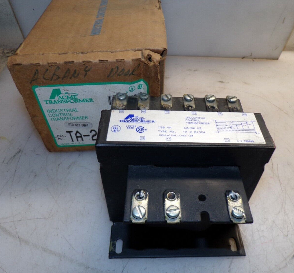 NEW ACME 150 VA CONTROL TRANSFORMER 208/480 VAC PRI 24 VAC SEC TA-2-81324
