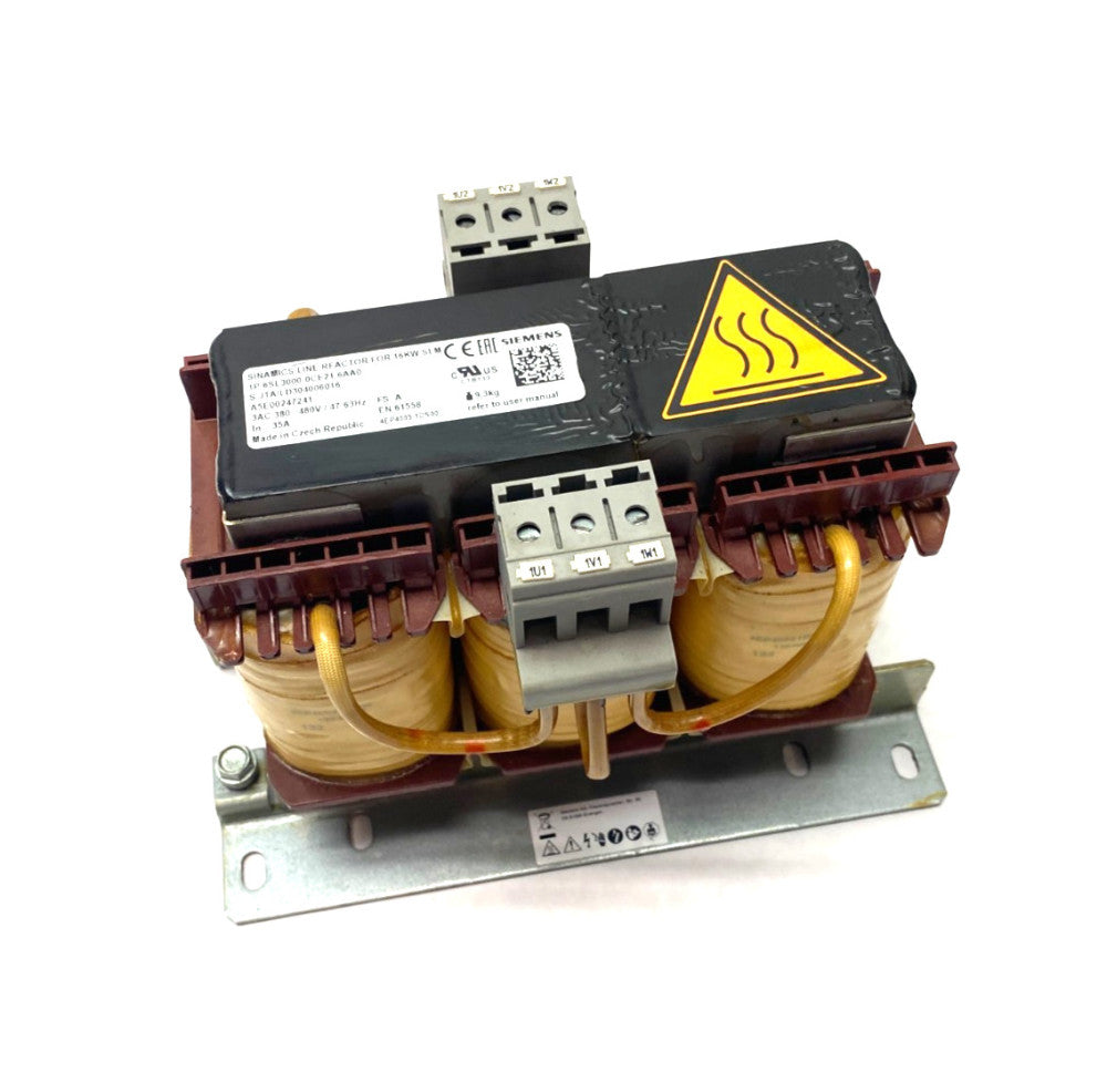 Siemens 6SL3000-0CE21-6AA0 SINAMICS Line Reactor for 16KW SLM