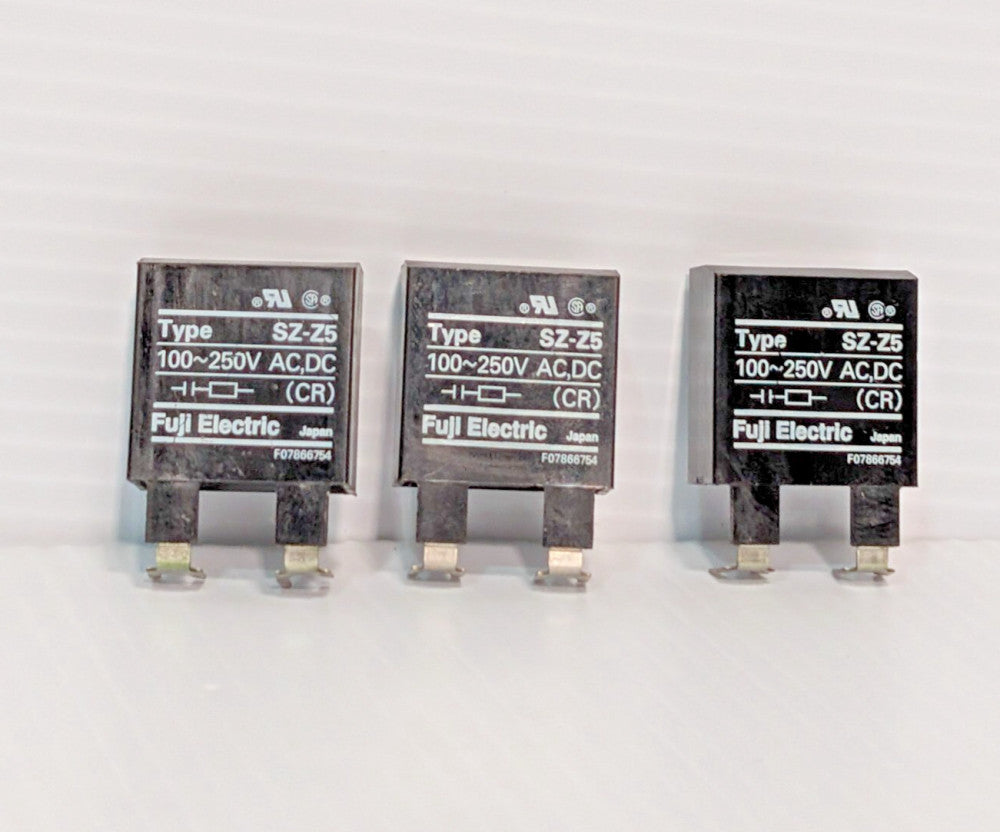 Lot of 3: Fuji Electric F07866754, Type SZ-Z5 Circuit Breaker Surge Suppressors