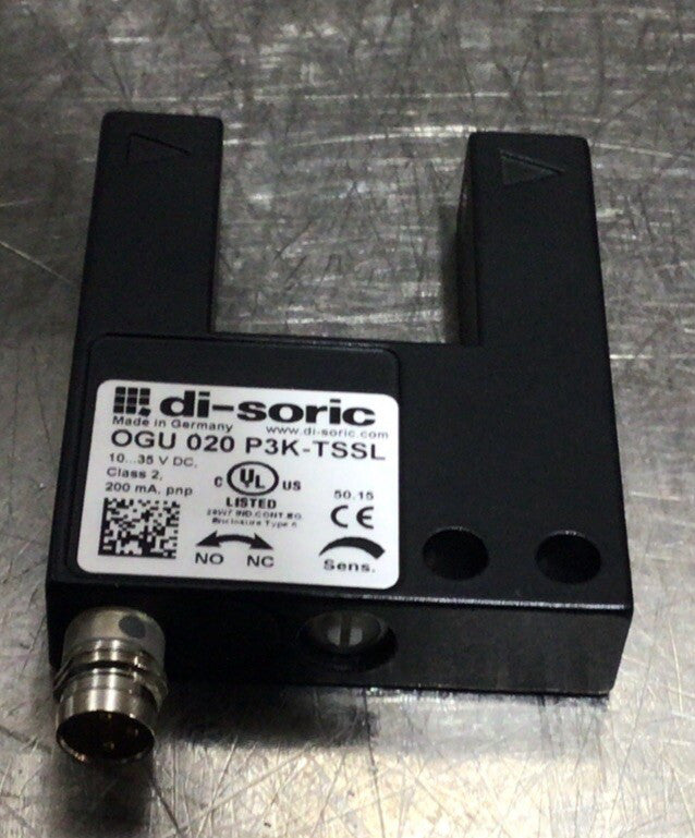 DI-SORIC Gabelsensor OGU 020 P3K-TSSL, 20 mm Nos Surplus No Original Box