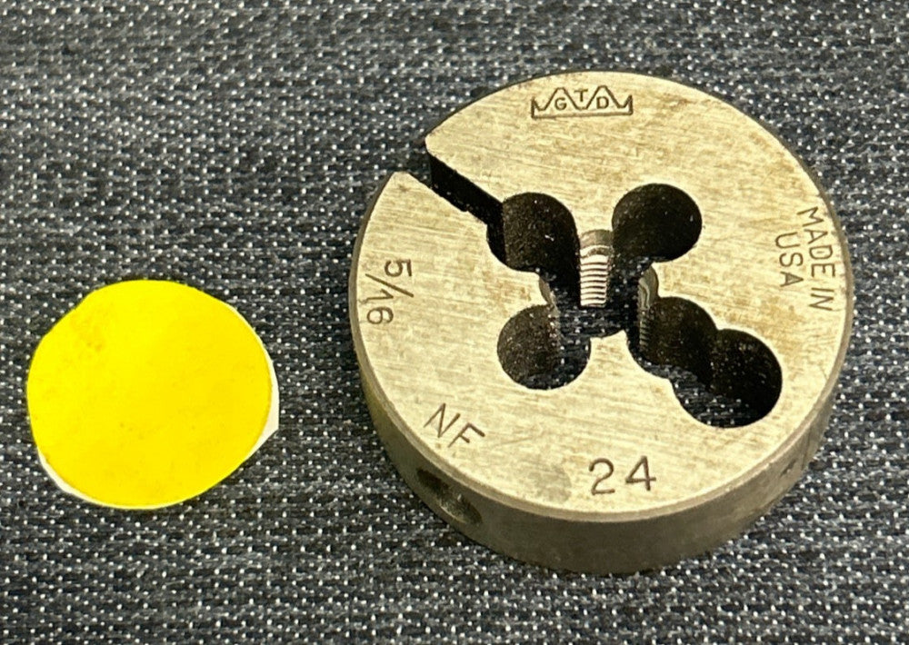 GTD ADJUSTABLE ROUND SPLIT DIE 5/16" - 24 NF