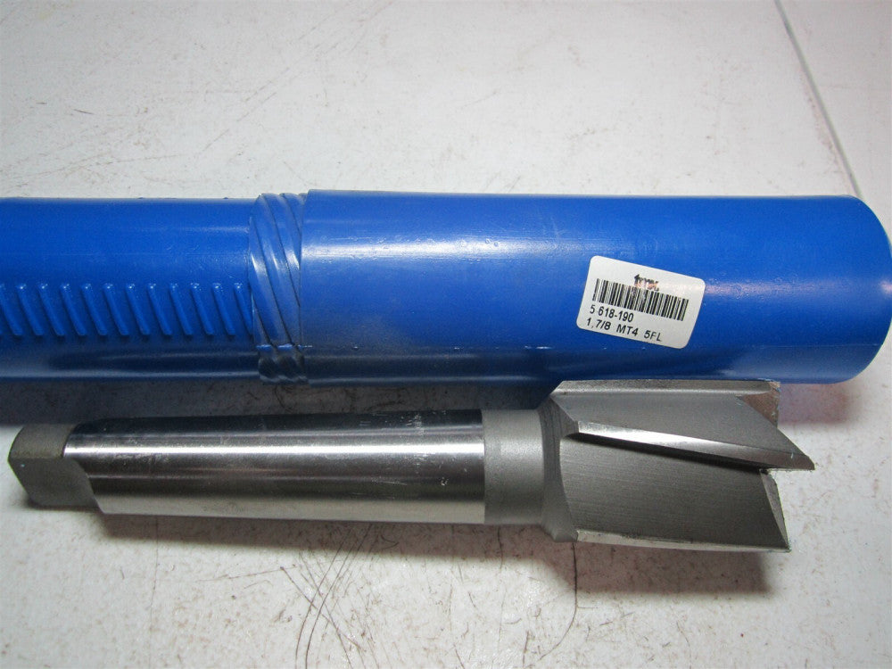 TMX (5-618-190) 1-7/8 Diam MT4 5 Flute HSS Interchangeable Pilot Counterbore