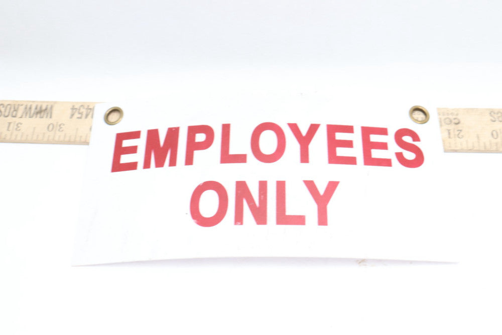 Employees Only Sign 7" x 10"