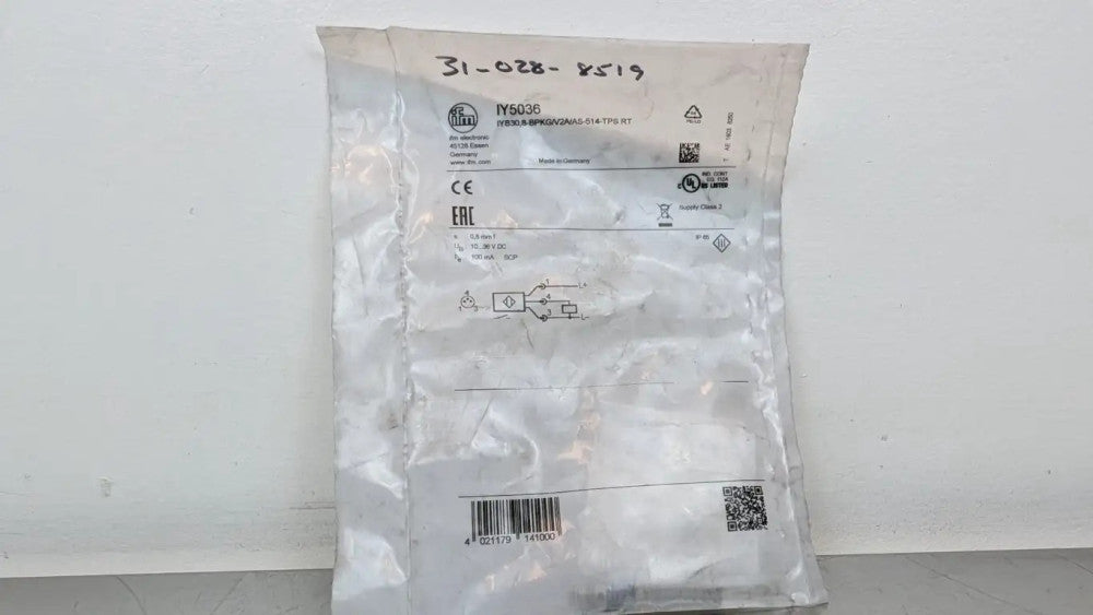 IFM Efector IY5036 Inductive Sensor IYB30,8-BPKG/V2A/AS-514 RT 0.8mm 10-30VDC