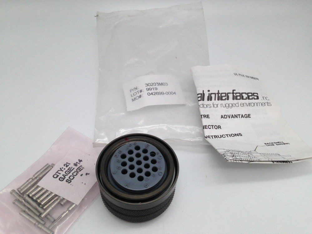NEW MOLEX 30203M03 CIRCULAR INDUSTRIAL CONNECTOR