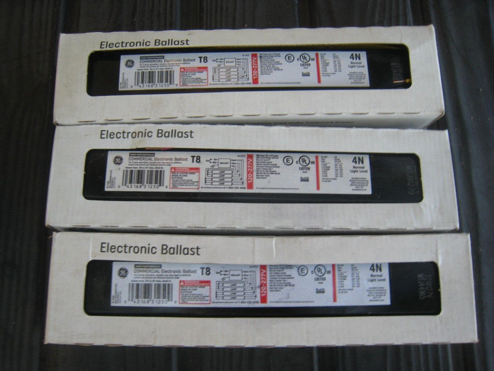 3 yes 3 GENERAL ELECTRIC ELECTRONIC BALLAST G-SERIES T8 GE432MAXG-N-DIYL