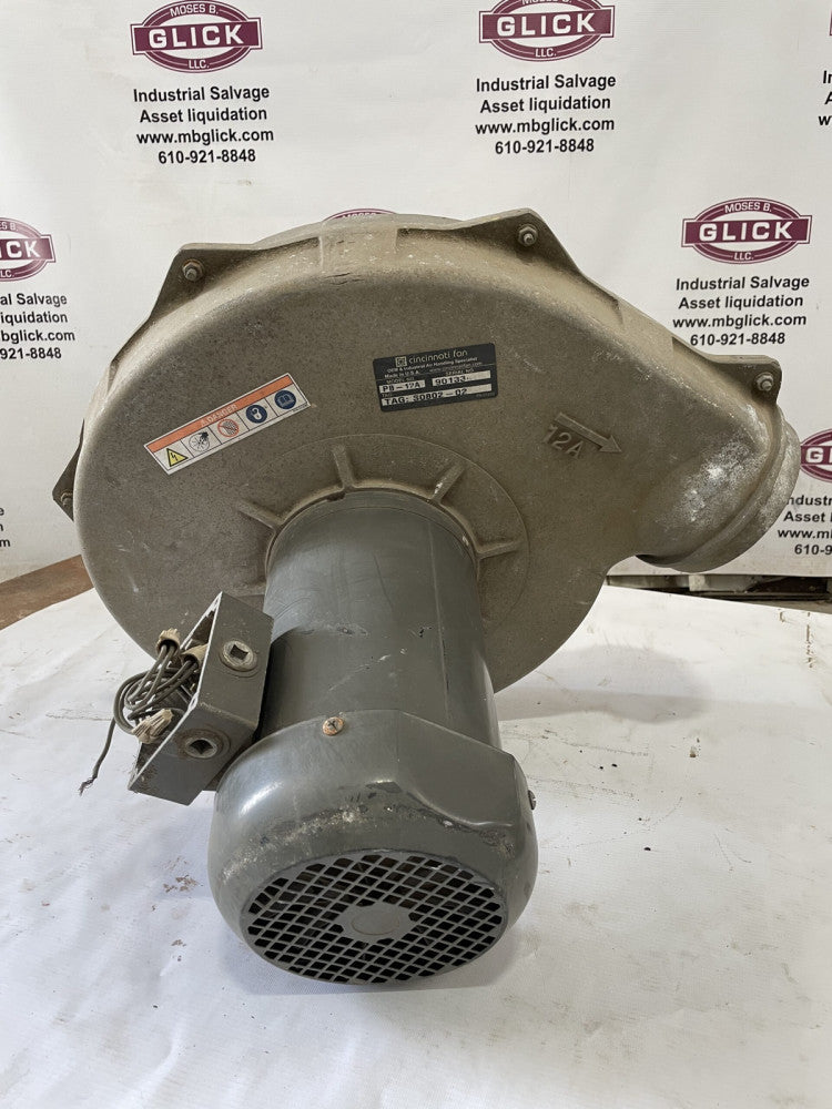 Cincinatti Fan PB-12A Aluminium Centrifugal Blower 3HP 3450RPM 3PH