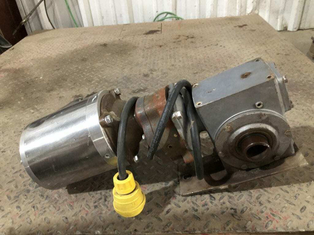0.5/0.33HP Dual Reduced Conveyor Gear Drive / Speed Reducer w/ SS Motor 60:1 3PH