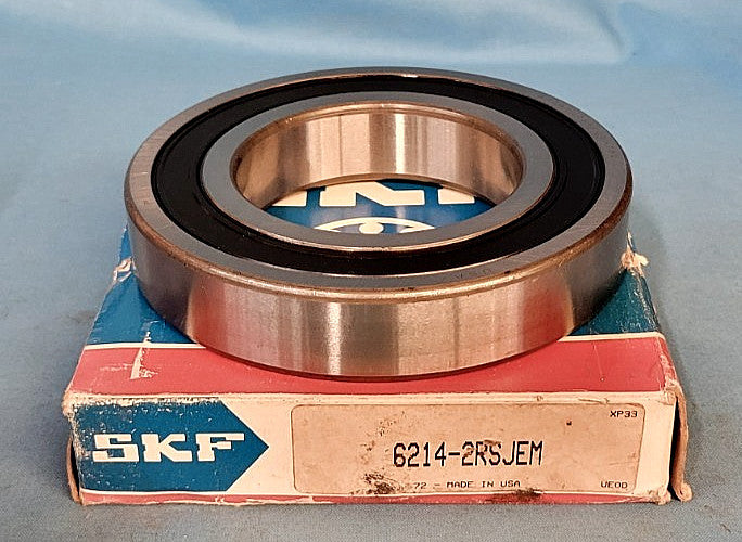 SKF M/N: 6214-2RSJEM RADIAL BALL BEARING 70MM x 125MM x 24MM