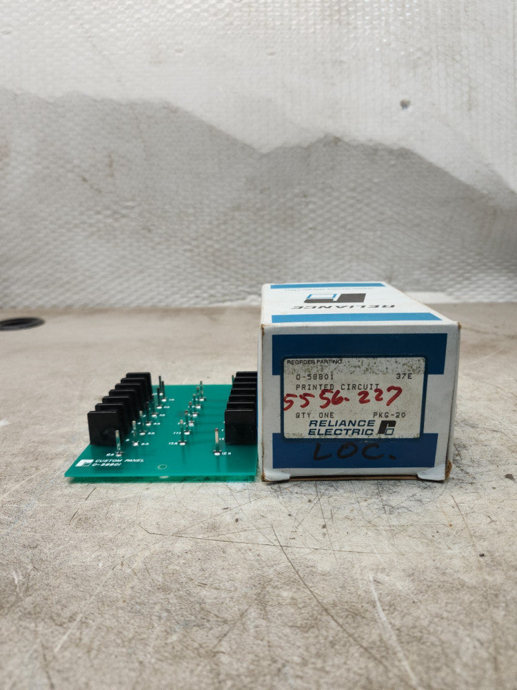 NEW IN BOX RELIANCE ELECTRIC PRINTED CIRCUIT BOARD 0-58801