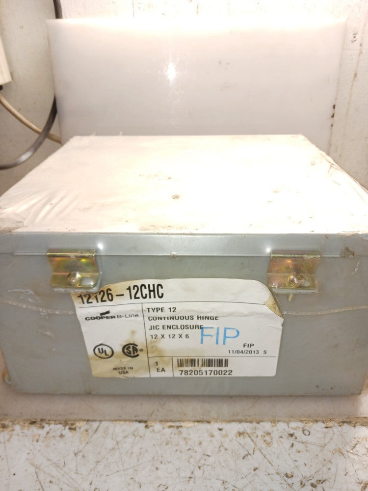 NEW COOPER 12126-12CHC TYPE 12 JIC ENCLOSURE 12 X 12 X 6