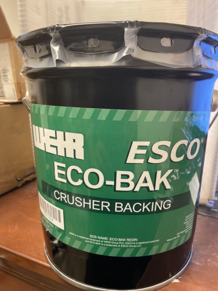 NEW ESCO WEHR ECO-BAK CRUSHER BACKING RESIN , 22 LBS. ( RESIN ONLY)