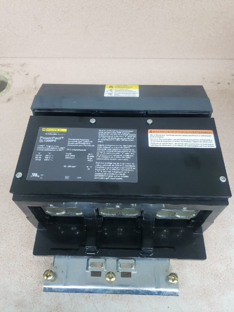 New Old Stock! Square D SL1200P5 I-line 1200A 600VAC 3 Pole Circuit Breaker
