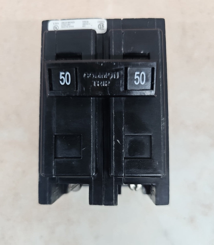 New Cutler Hammer BAB250 Circuit Breaker 50A 120/240V 2P -
