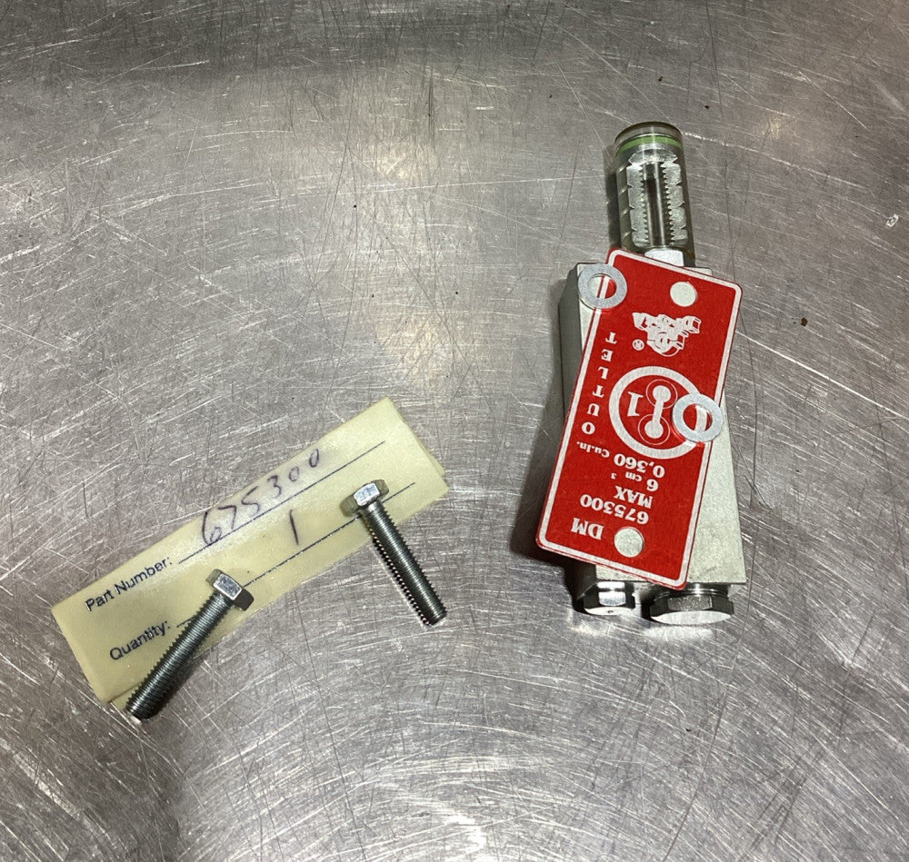 Bank of 1 DROPSA DM VALVE P/N 675300 Modular Feeder with base 0.25-3 cm3