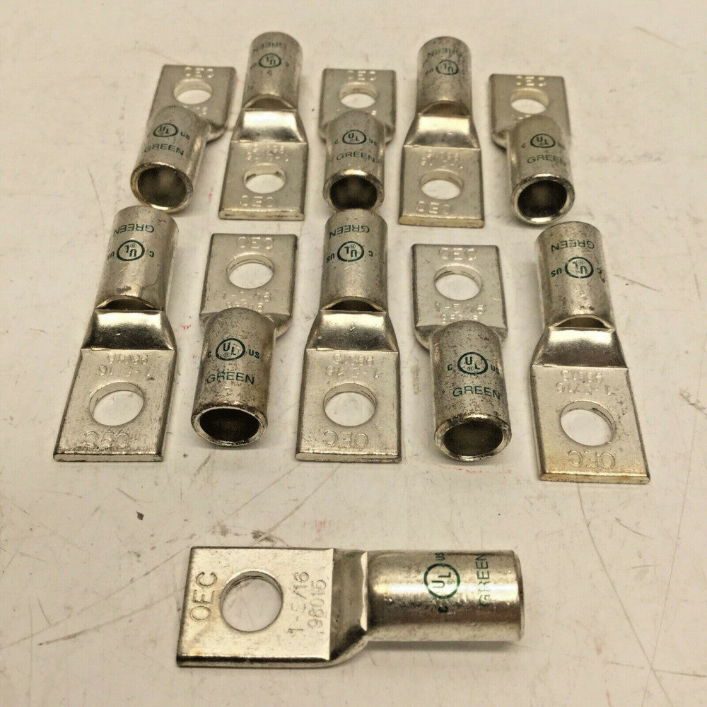 MORRIS 94044 MLC1-5/16 Compression Lug 1 Hole Short 5/16”, 1 AWG (LOT of 11)