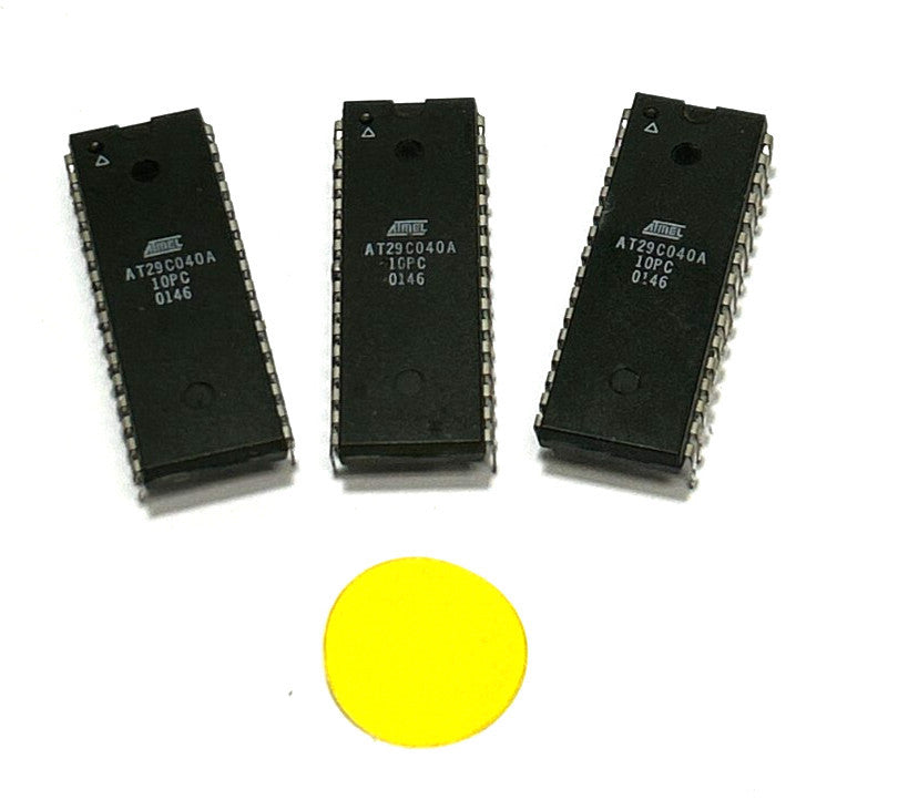 ATMEL FLASH MEMORY AT29C040A 10 PC LOT OF 3