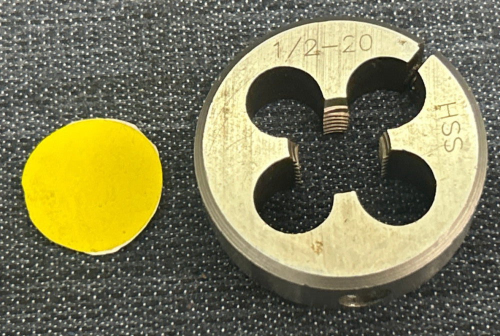 UNBRANDED HSS ADJUSTABLE ROUND SPLIT DIE 1/2" - 20