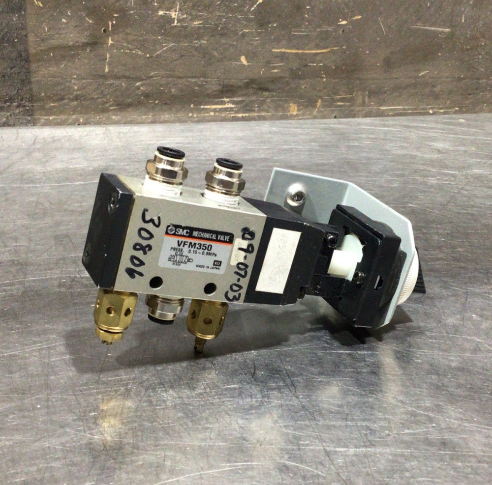 SMC VFM350 Mechanical Valve 1.5 9kgf/cm Black Turn Switch 2-Position Selector