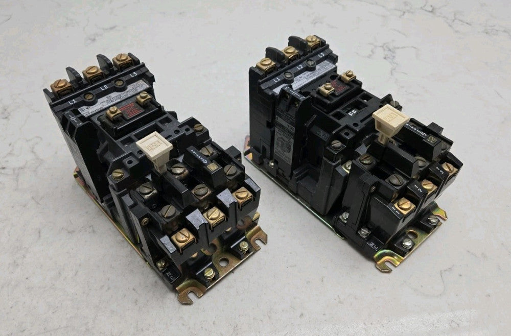 2 Pk Allen Bradley 509-A0D Ser A B Size 0 Motor Starter 120Vac Coil w/ Overload