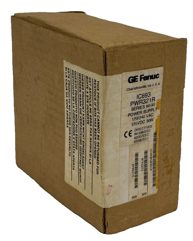 NEW SEALED GE FANUC IC693PWR321R POWER SUPPLY 90-30 IC693PWR321