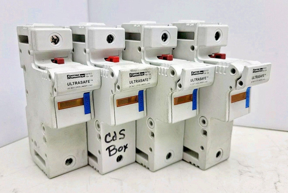 4 Pack Ferraz Shawmut US221I Ultrasafe Fuseholder 1 Pole Rated 750V 125A D227933