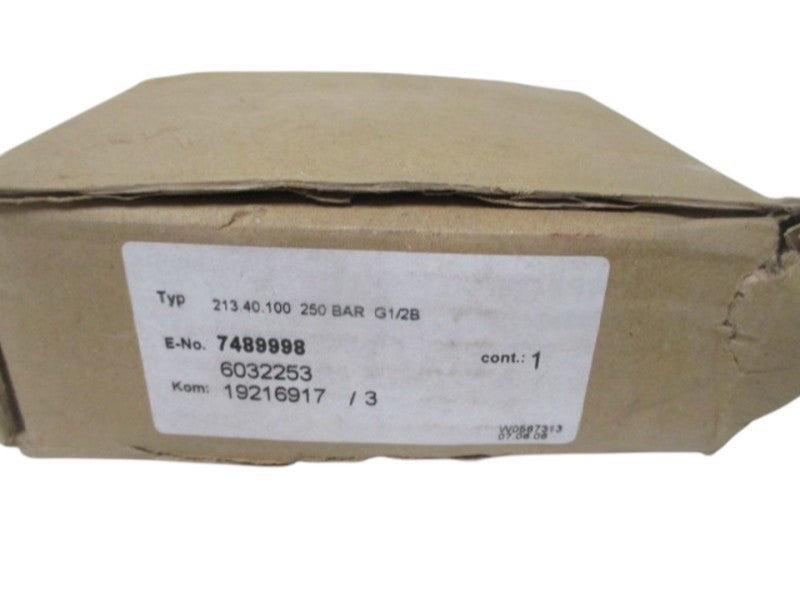 HYDRAC 213.40.100 GAUGE 0-250PSI NSMP