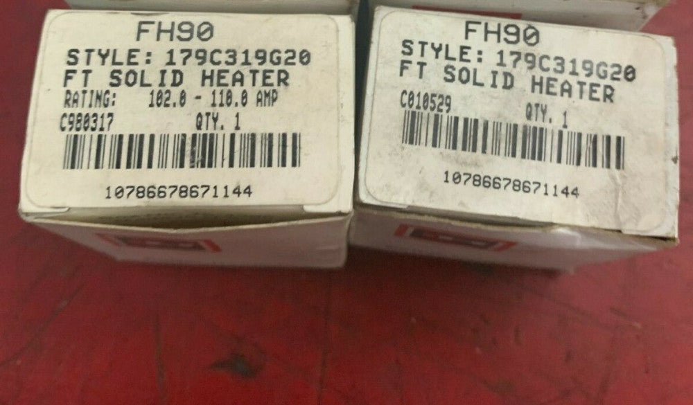 LOT OF 2 NEW IN BOX CUTLER HAMMER HEATER ELEMENT FH90