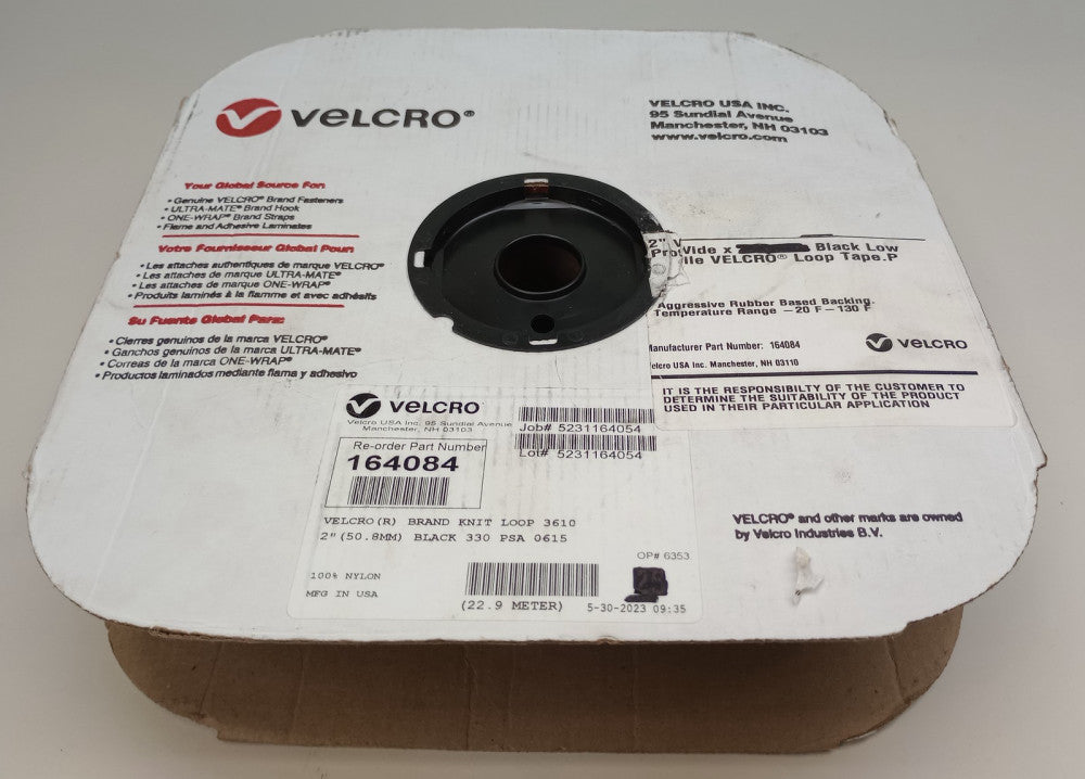 Velcro 164084 Loop Tape Velcro Low Profile 2" Wide X 74FT Length