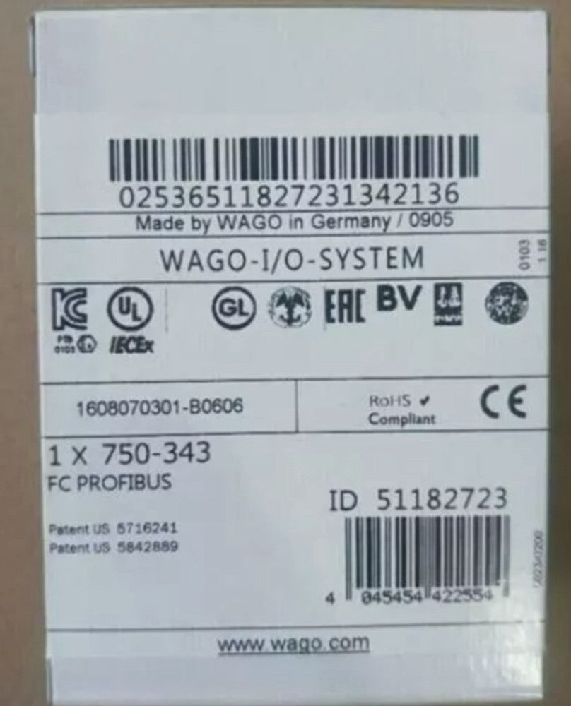 One Brand New WAGO 750-343 Module