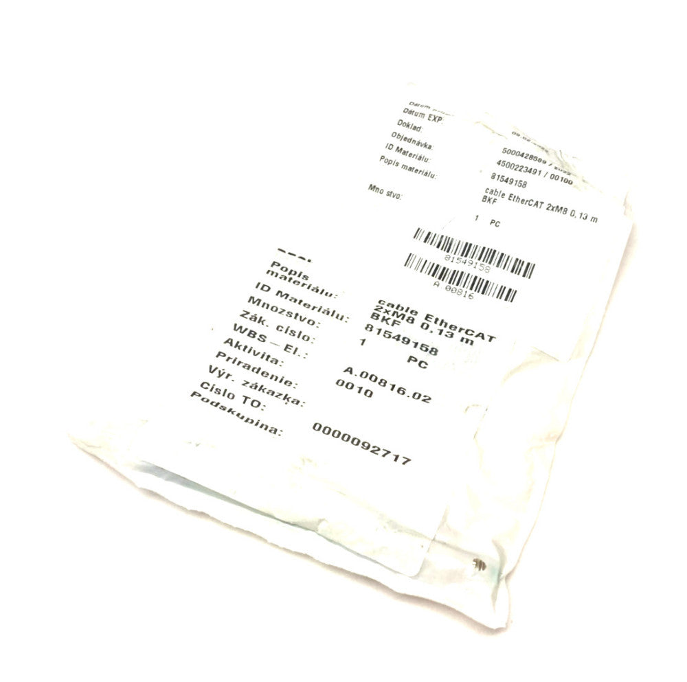 Beckhoff ZK1090-3131-0001 Double Ended EtherCAT Power Cable 0.13m 096672