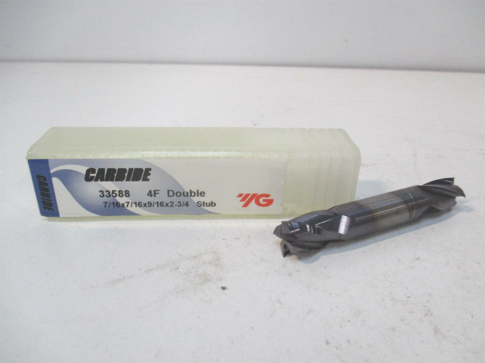 YG-1 (33588) 7/16 x 9/16" x 7/16" x 2-3/4" OAL Carbide Finishing Square End Mill