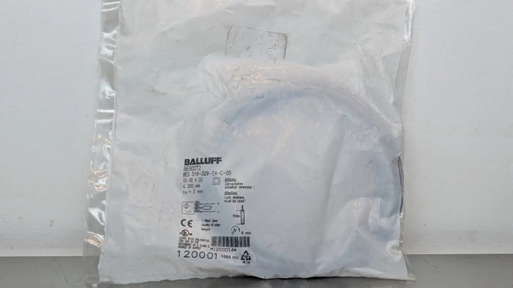 Balluff BES00T2 Inductive Proximity Sensor BES 516-329-E4-C-05 2mm