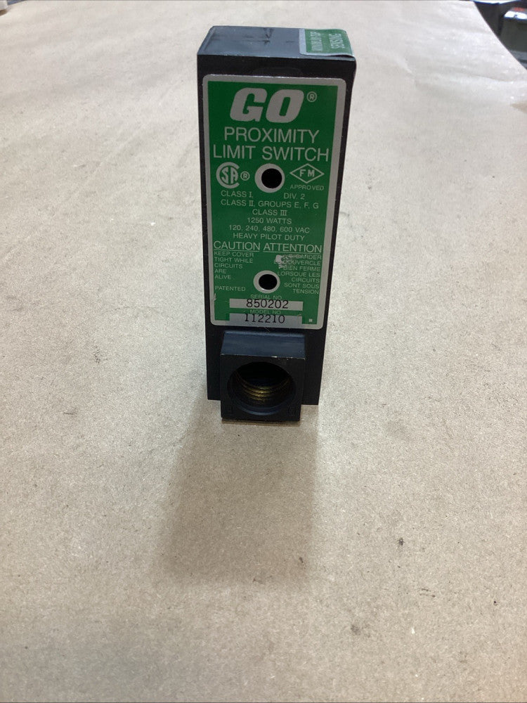 GO PROXIMITY SWITCH, 112210, 1250 WATTS, HEAVY PILOT DUTY