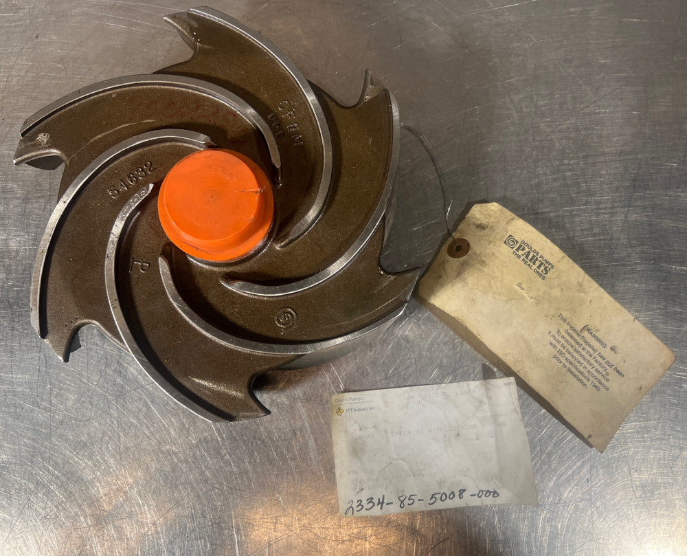 ITT Goulds Pumps 0101-528-1203 Impeller, 316SS, 3196, Max Diameter Nos