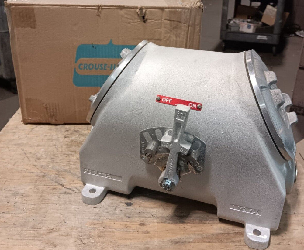 NEW CROUSE HINDS FLS60364144 60 AMP HAZ-LOC XP DISCONNECT SWITCH 600 VAC