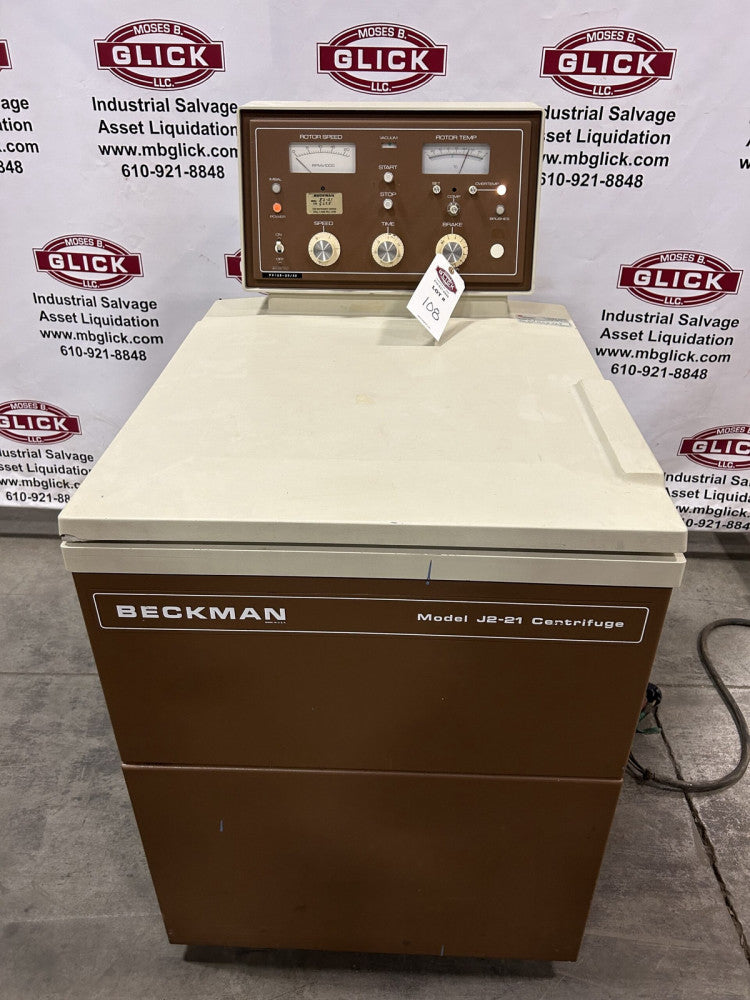 Beckman J2-21 Refrigerated Centrifuge (no rotor)