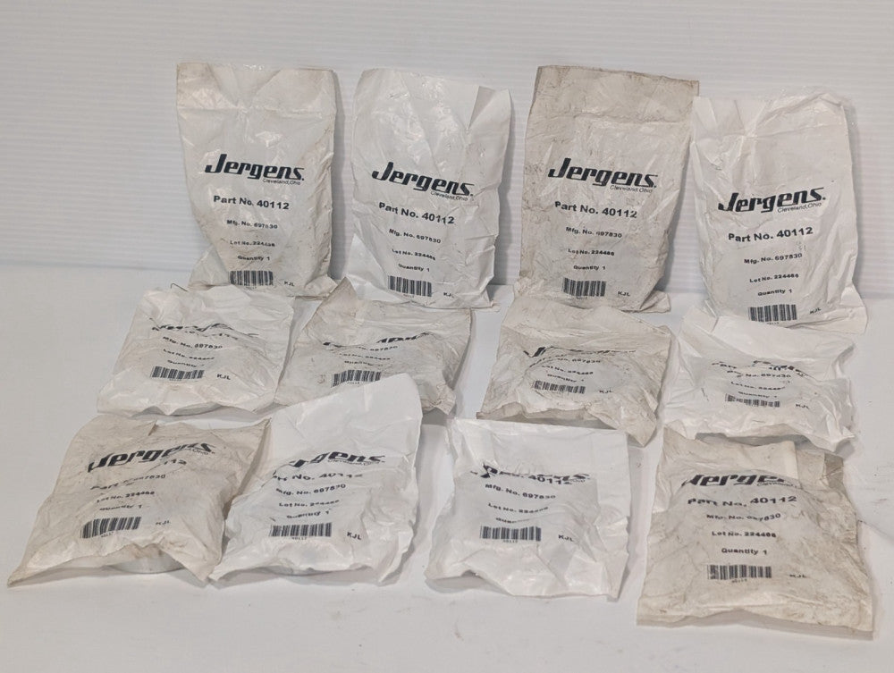 (12): Jergens 40112 zinc plate set screw steel shaft collar components, 697830