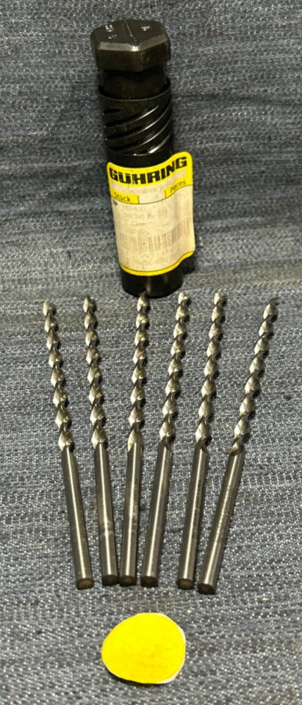 GUHRING HSS DRILL BIT 11/64" CUT DIAMETER 5" OAL LOT OF 6