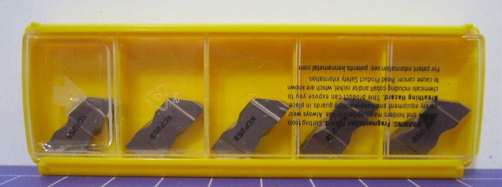 KENNAMETAL (5968039) LH Carbide Grooving Inserts NG3189LK KCP25B Pack Of 5