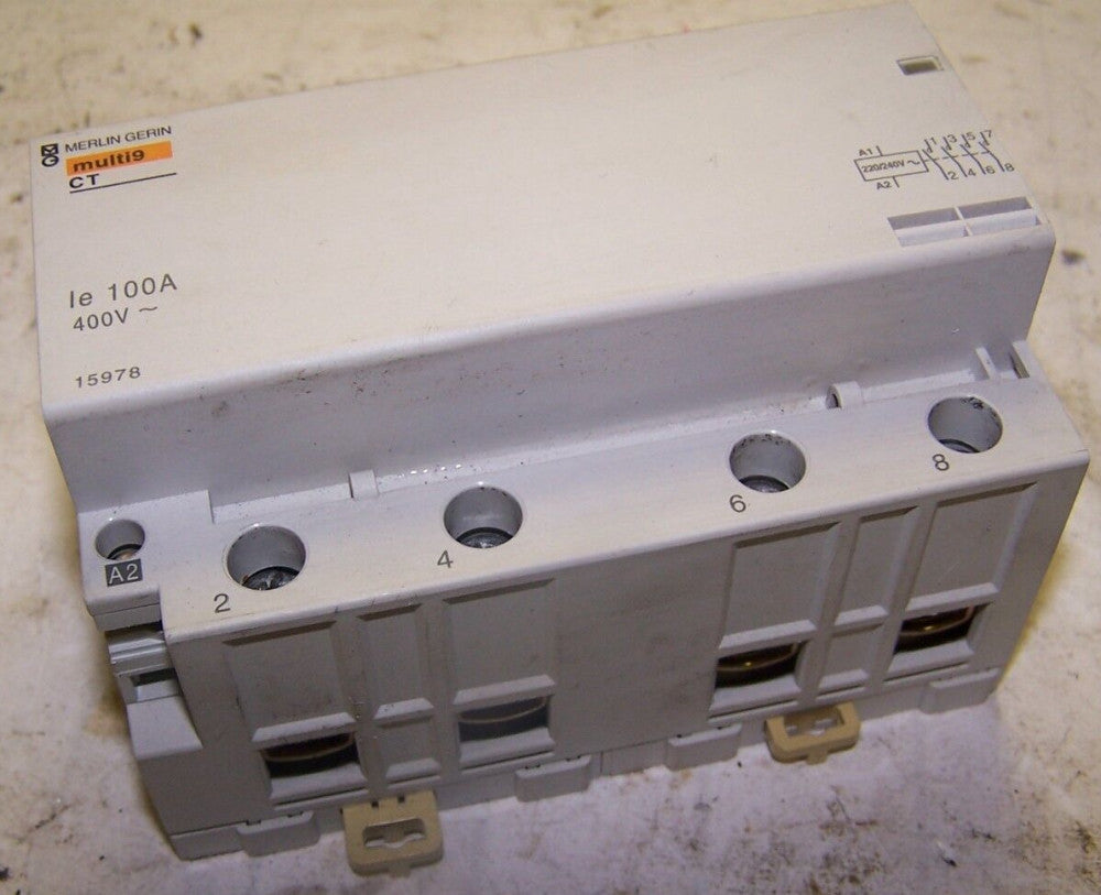 MERLIN GERIN MULTI9 CT 100 AMP 400V~ 4 POLE N/O CONTACTOR 15978