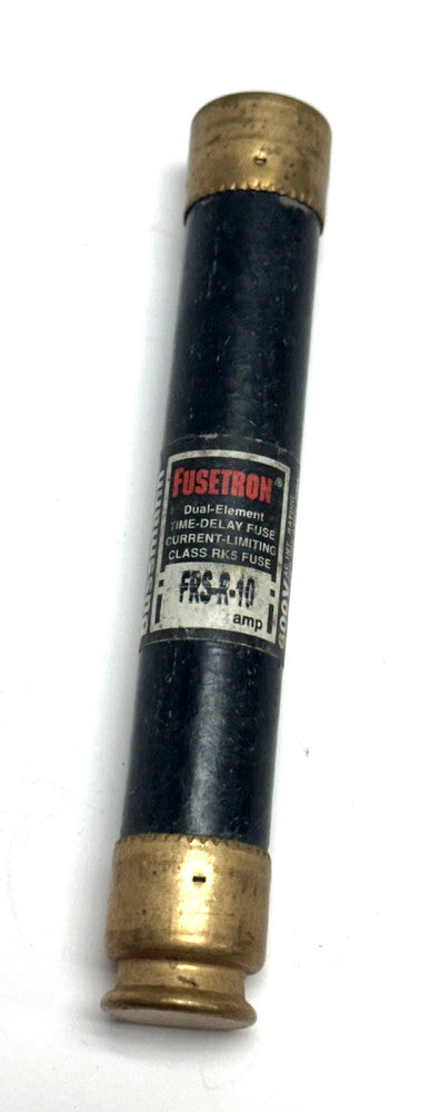 BUSSMANN FUSETRON FRS-R-10 DUAL-ELEMENT TIME-DELAY FUSE