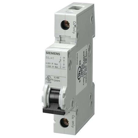 Siemens 5Sj41158hg40 Iec Miniature Circuit Breaker, 5Sj4 Series, 1.6A, 1 Pole,
